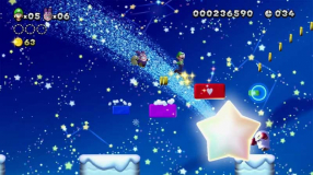 Screenshot på New Super Mario Bros U + New Super Luigi U (USK Logga & Nytt)