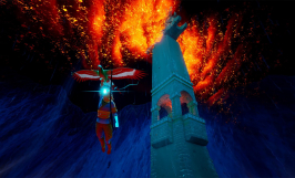 Screenshot på The Pathless (inkl. Art Cards)