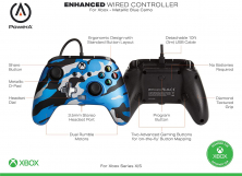 Screenshot på PowerA Enhanced Wired Controller For Xbox Series X|S Metallic Blue Camo
