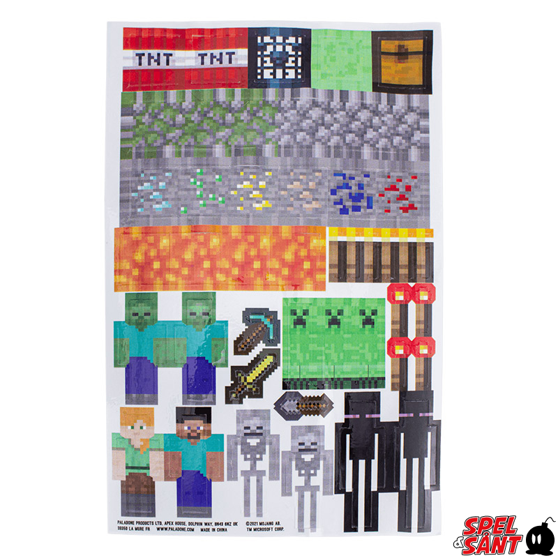 Minecraft Water Bottle and Sticker Set