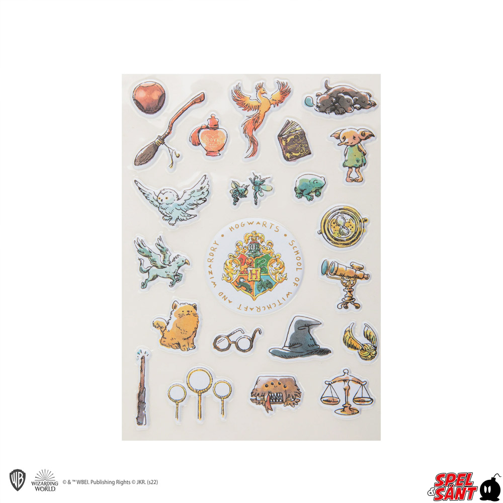 Harry Potter Hogwarts Essentials Puffy Stickers - 22st - Spel & Sånt ...