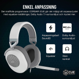 Screenshot på Corsair HS65 Surround Stereo Gaming Headset with 7.1 Surround Sound Vit
