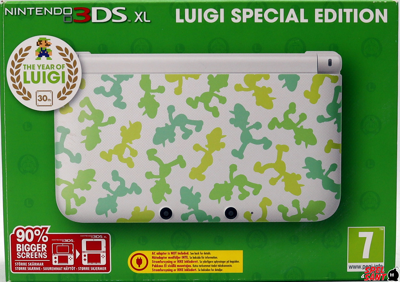 Nintendo 3DS XL Luigi Special Edition (Bergsala SCN) Spel & Sånt The
