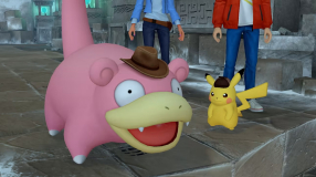 Screenshot på Detective Pikachu Returns (inkl. Detective Pin)