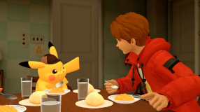 Screenshot på Detective Pikachu Returns (inkl. Detective Pin)