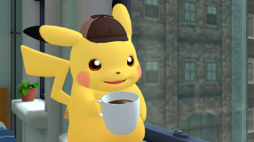 Screenshot på Detective Pikachu Returns (inkl. Detective Pin)