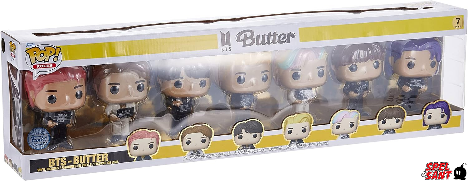 Funko Pop! BTS - BTS Butter - 7-Pack