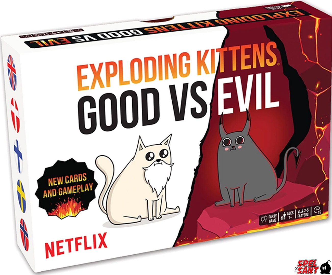 Exploding Kittens Good Vs Evil (Nordisk Version) - Spel & Sånt: The ...