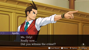 Screenshot på Apollo Justice Ace Attorney Trilogy (Asiatisk Version)