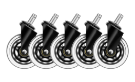 Screenshot på Deltaco Gaming 3 Inch Rubber Wheels Black (5-Pack)