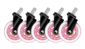 Screenshot på Deltaco Gaming 3 Inch Rubber Wheels Pink (5-Pack)