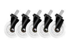 Screenshot på Deltaco Gaming 3 Inch Rubber Wheels White (5-Pack)