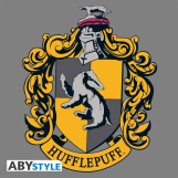 Screenshot på Harry Potter Hufflepuff Yellow & Grey Slim Fit T-Shirt (X-Large)