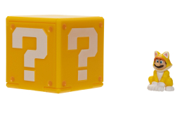 Screenshot på Jakks The Super Mario Bros Movie Mini Figure with Question Block Cat Mario