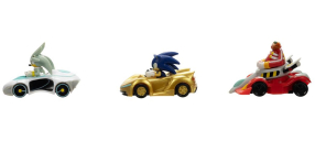 Screenshot på Jakks Sonic the Hedgehog Die-Cast Vehicles 3-Pack (Dr.Eggman, Sonic & Silver)
