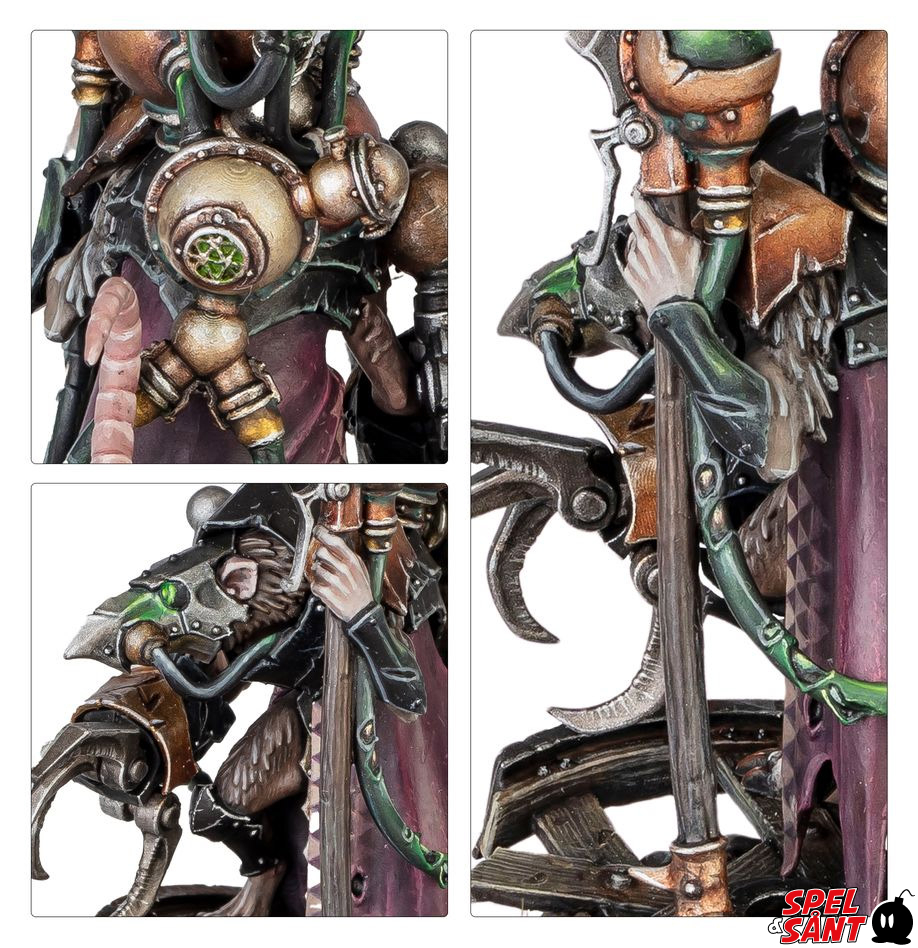Arch-Warlock Skaven Warhammer Age Of Sigmar &ndash; Miniatura In Metallo/plastica Non Assemblata