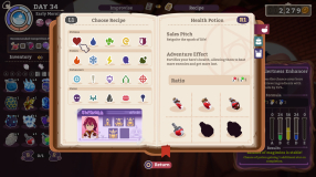 Screenshot på Potionomics Masterwork Edition