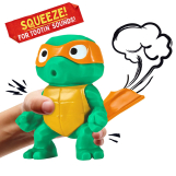 Screenshot på Turtles Mutant Mayhem Tootin Toddler Figure 12cm - Michelangelo