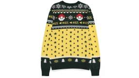 Screenshot på Pokemon Pikachu Stickad X-Mas Jultröja Grön (Medium)