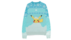 Screenshot på Nintendo Pokemon Snow Stickad X-Mas Jultröja Blå (Medium)