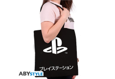 Screenshot på Playstation Black Katakana Tygkasse 37x42 cm