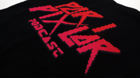 Screenshot på Par i Pixlar Nya Loggan Podcast Svart Tygkasse 37x41cm