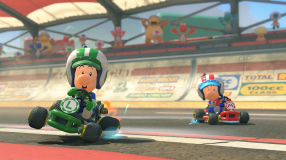 Screenshot på Mario Kart World (Bergsala UK4)