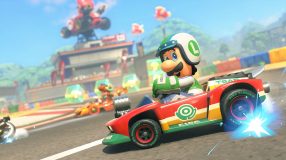 Screenshot på Mario Kart World (Bergsala UK4)