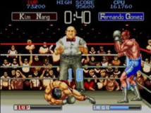 Screenshot på James Buster Douglas Knockout Boxing (Amerikansk Version)