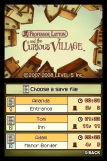 Screenshot på Professor Layton and the Curious Village (Endast Kassett)