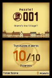 Screenshot på Professor Layton and the Curious Village (Endast Kassett)