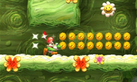 Screenshot på Yoshis New Island (Japansk version & Endast Kassett)