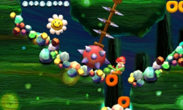 Screenshot på Yoshis New Island (Japansk version & Endast Kassett)