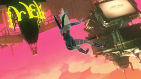 Screenshot på Gravity Rush (Amerikansk/Kanadensisk Utgåva)