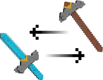 Screenshot på Minecraft Movie 2-in-1 Sword and Pickaxe