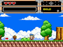 Screenshot på Wonder Boy In Monster World (Svensk Version)