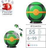 Screenshot på Ravensburger Pokemon Pokeball Puzzle-Ball Dusk Ball (55 Bitar)