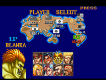 Screenshot på Street Fighter II (2)  (Amerikansk Version)