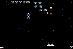 Screenshot på Atari 7800 Galaga