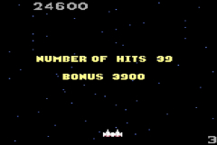 Screenshot på Atari 7800 Galaga