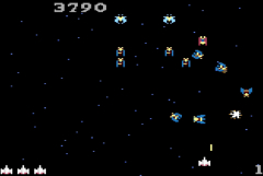 Screenshot på Atari 7800 Galaga