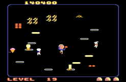 Screenshot på Atari 7800 Food Fight (Skadad Kartong)