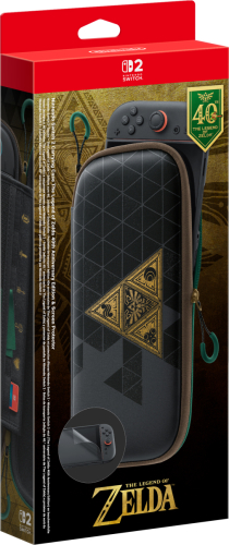 Nintendo Switch 2 Carrying Case and Screen Protector The Legend of Zelda 40th Anniversary Edition