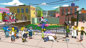 Screenshot på The Simpsons Game